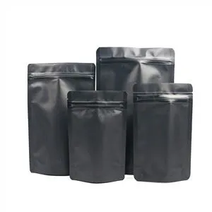 Črna plastična ziplock vrečke